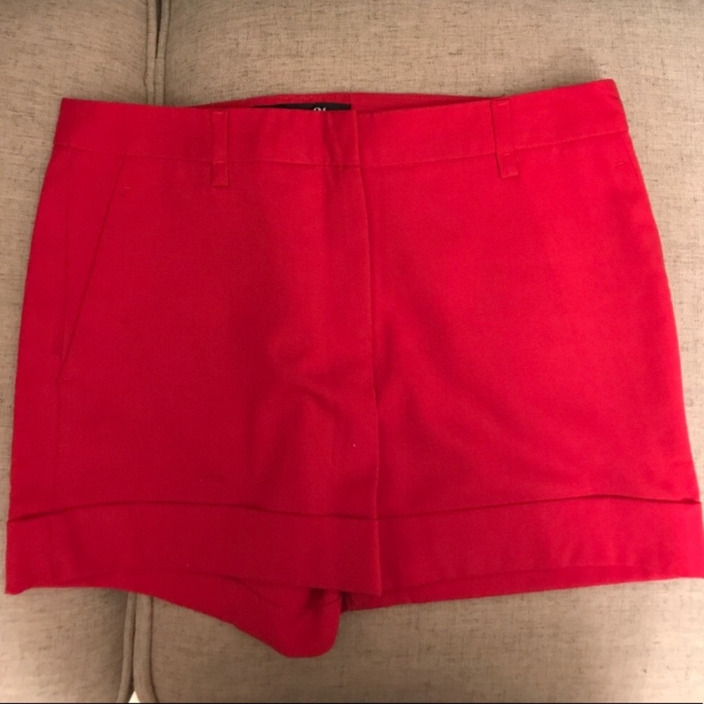 Red shorts